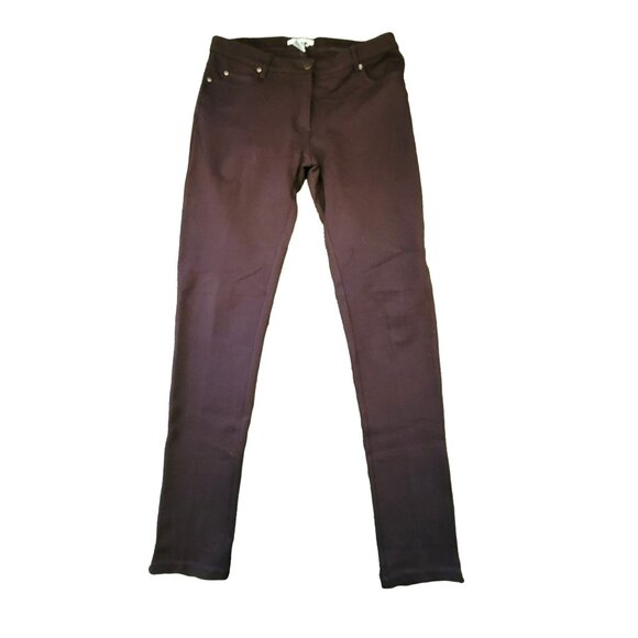 Womens Brown Pants Size 6 Stretch Skinny Chocolate Nylon Blend Makali JJ1642 - Picture 3 of 5
